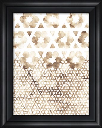 Framed Sepia Madras III Print
