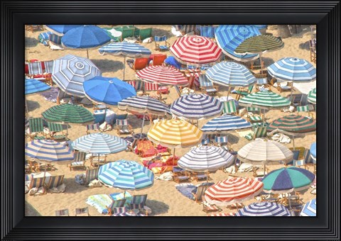 Framed Umbrellas I Print
