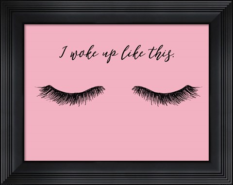 Framed Lash Chat III Print
