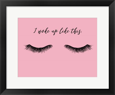 Framed Lash Chat III Print