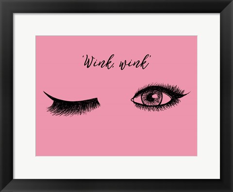 Framed Lash Chat IV Print