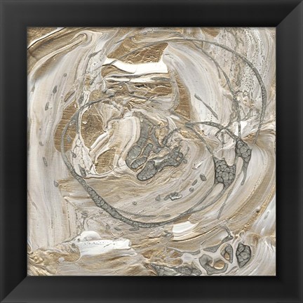 Framed Silver &amp; Gold I Print