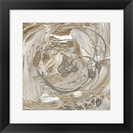 Framed Silver &amp; Gold I Print