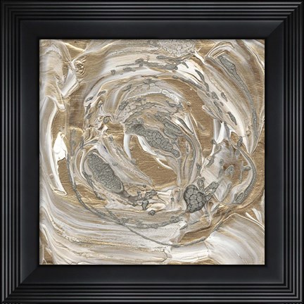 Framed Silver &amp; Gold II Print