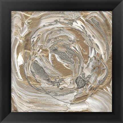 Framed Silver &amp; Gold II Print