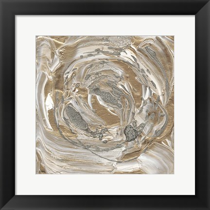 Framed Silver &amp; Gold II Print