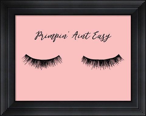 Framed Lash Chat I Print