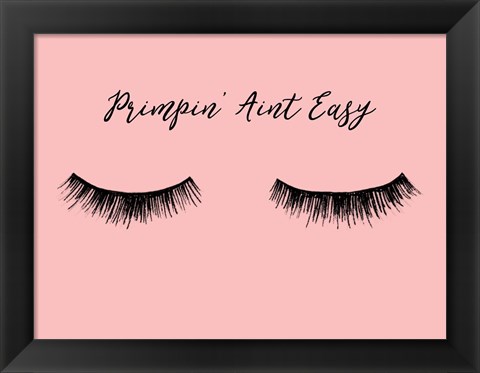 Framed Lash Chat I Print