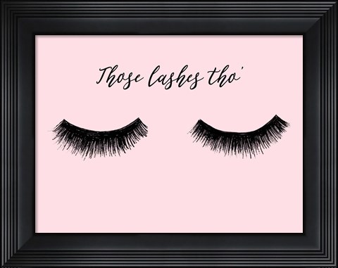 Framed Lash Chat II Print