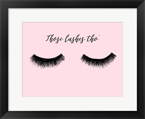 Framed Lash Chat II Print