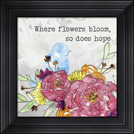 Framed Bloom &amp; Fly I Print