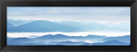 Framed Misty Mountains IX Print