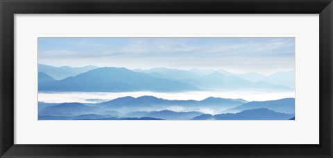 Framed Misty Mountains IX Print