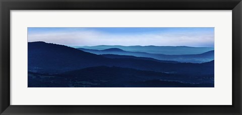 Framed Misty Mountains I Print