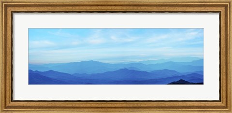 Framed Misty Mountains III Print