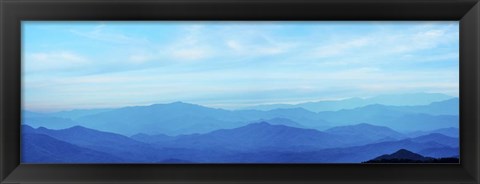 Framed Misty Mountains III Print