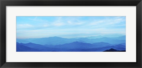 Framed Misty Mountains III Print