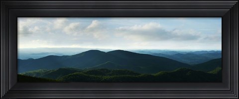 Framed Misty Mountains V Print