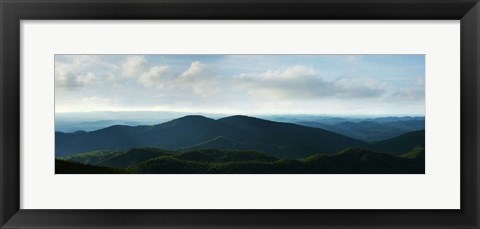 Framed Misty Mountains V Print