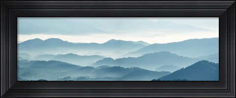Framed Misty Mountains X Print