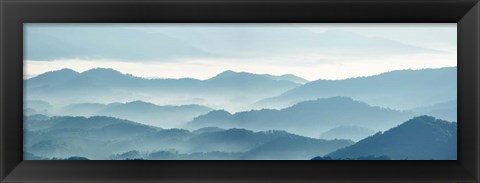 Framed Misty Mountains X Print