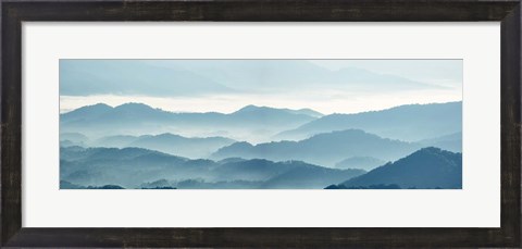 Framed Misty Mountains X Print
