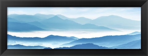 Framed Misty Mountains XI Print