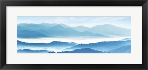 Framed Misty Mountains XI Print