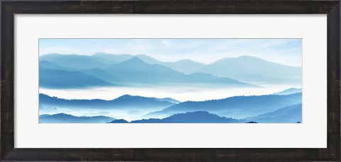 Framed Misty Mountains XI Print