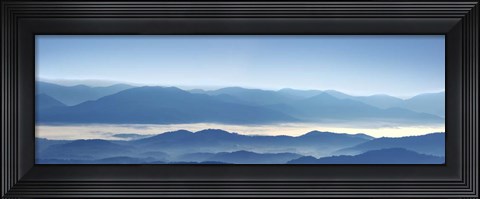 Framed Misty Mountains XII Print