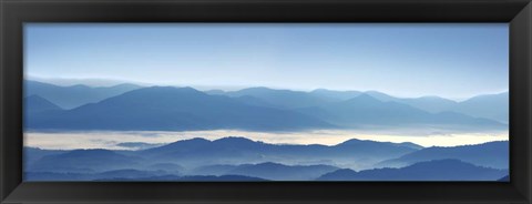 Framed Misty Mountains XII Print