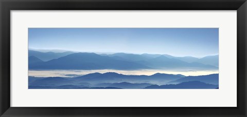 Framed Misty Mountains XII Print