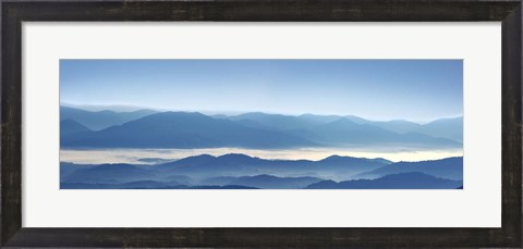 Framed Misty Mountains XII Print