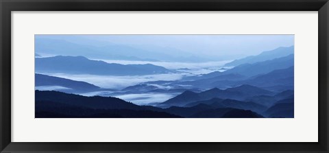 Framed Misty Mountains XIII Print