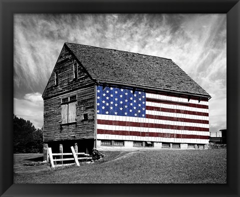 Framed Flags of Our Farmers XIV Print