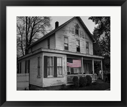 Framed Flags of Our Farmers I Print