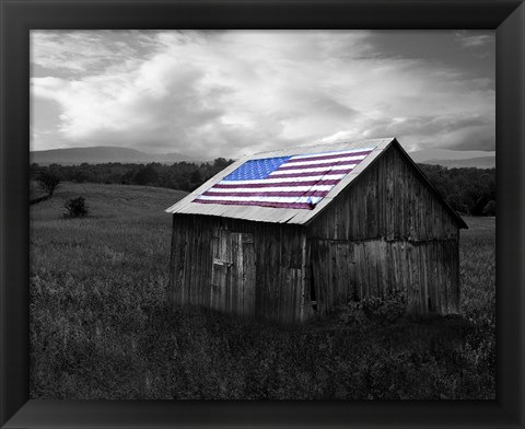 Framed Flags of Our Farmers XII Print