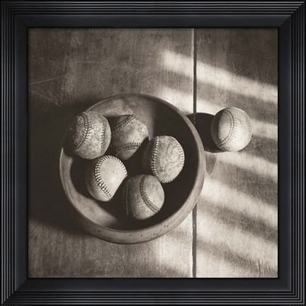 Framed Baseball Nostalgia II Print