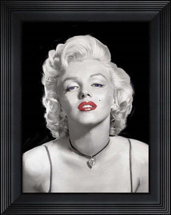 Framed Look of Love Blue Eyes Print
