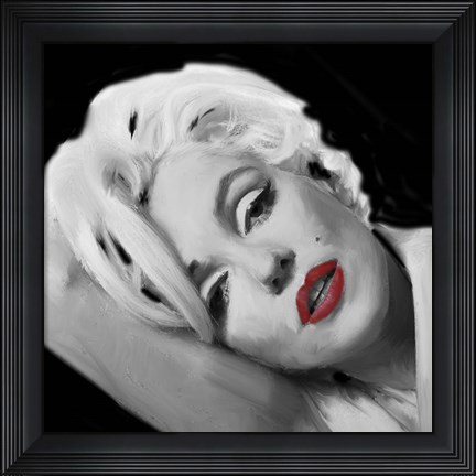 Framed Marilyn&#39;s Lips Print