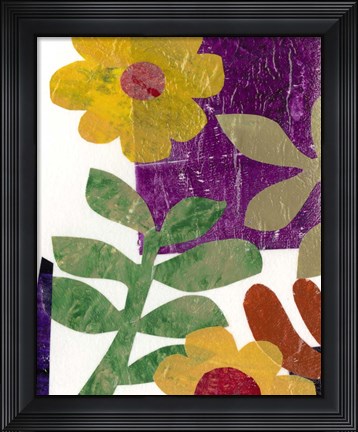Framed Fiesta Floral III Print