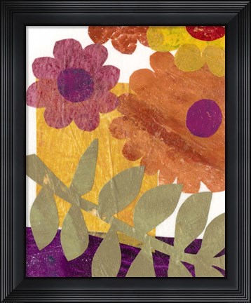 Framed Fiesta Floral IV Print