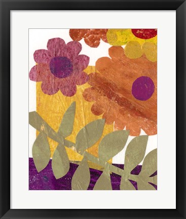 Framed Fiesta Floral IV Print