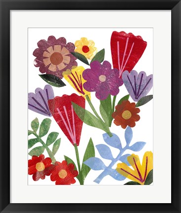 Framed Bright Floral II Print
