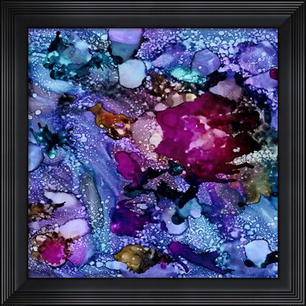 Framed Purple Outburst I Print