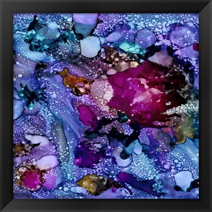 Framed Purple Outburst I Print