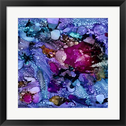 Framed Purple Outburst I Print