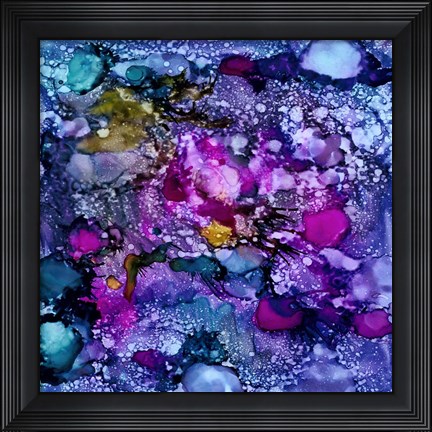 Framed Purple Outburst II Print