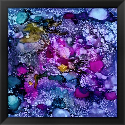 Framed Purple Outburst II Print