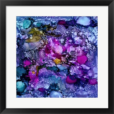 Framed Purple Outburst II Print